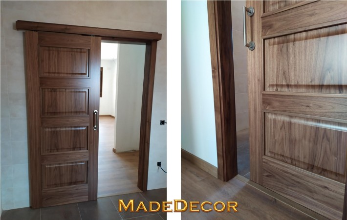 Puerta corredera (parte interior al detalle)